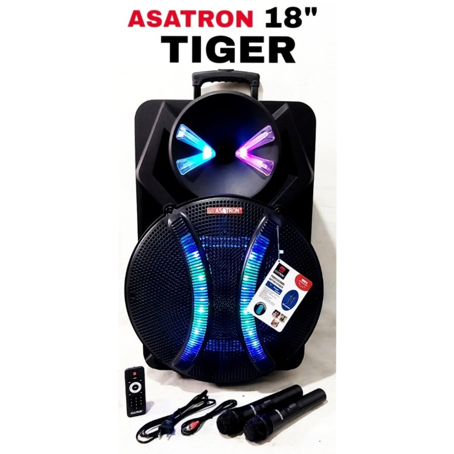 Speaker Asatron 18 inch Asatron Tiger speaker portable karaoke Asatron