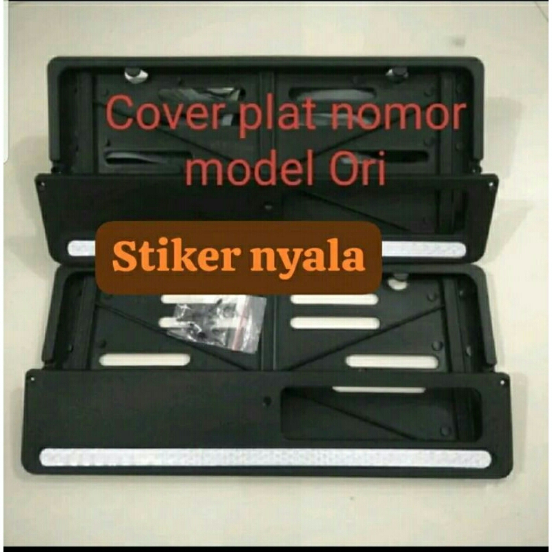 cover plat nomor motor nyala