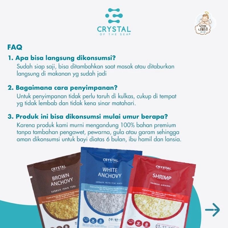 

CRYSTAL OF THE SEA 1PACK 40 gram 10sachet