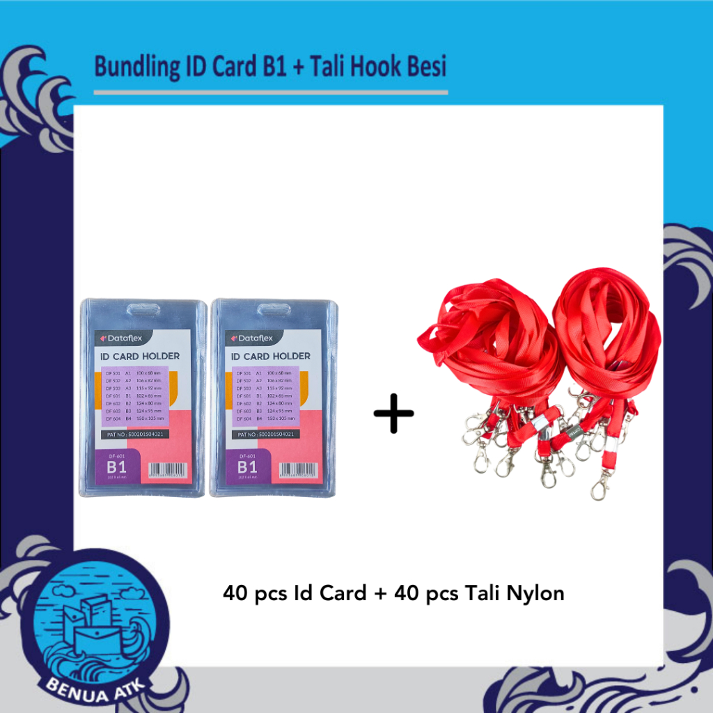 

BUNDLING ID Card Holder B1 + Tali Nylon Hook Besi - NYLK