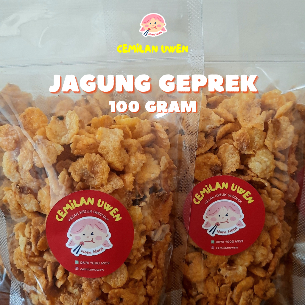 

JAGUNG GEPREK POUCH 100 GRAM - PEDAS MANIS GURIH RENYAH
