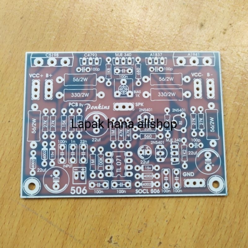 PCB driver socl 506 tef pcb fiber fr4 pcb driver power amplifier