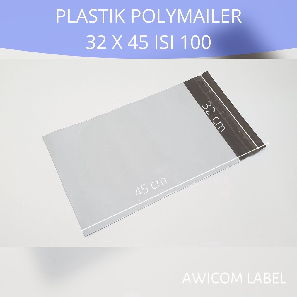 

TERLARIS 32x45 POLYMAILER PUTIH Plastik Packing ukuran 32 x 45 cm isi 100 serbuuu !