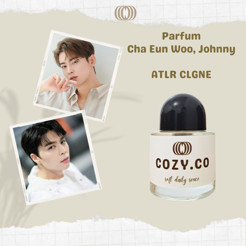 Parfum Cha Eun Woo, Johnny - Inspired Atlier Cologne By Cozyofficial.co