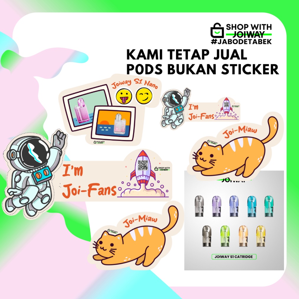 

Bisa COD STICKER CART-RIDGE JOIWAY [BACA DESKRIPSI] gas !!