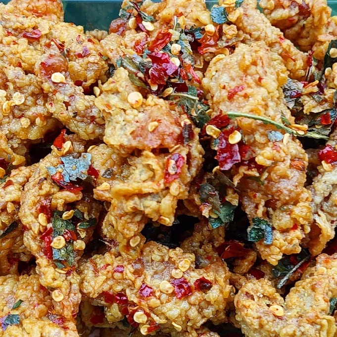 

☈8i Best Product❇➶ KERIPIK KULIT PEDAS DAUN JERUK 500GR G79 ✼