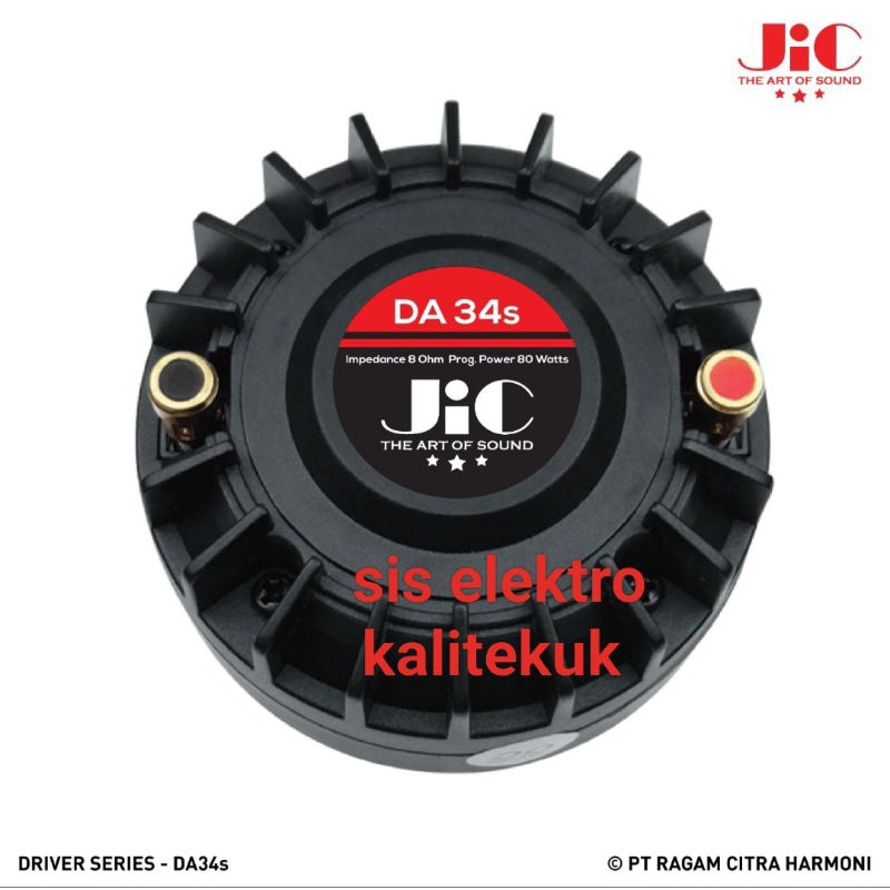 Driver Tweeter JIC DA34S Original