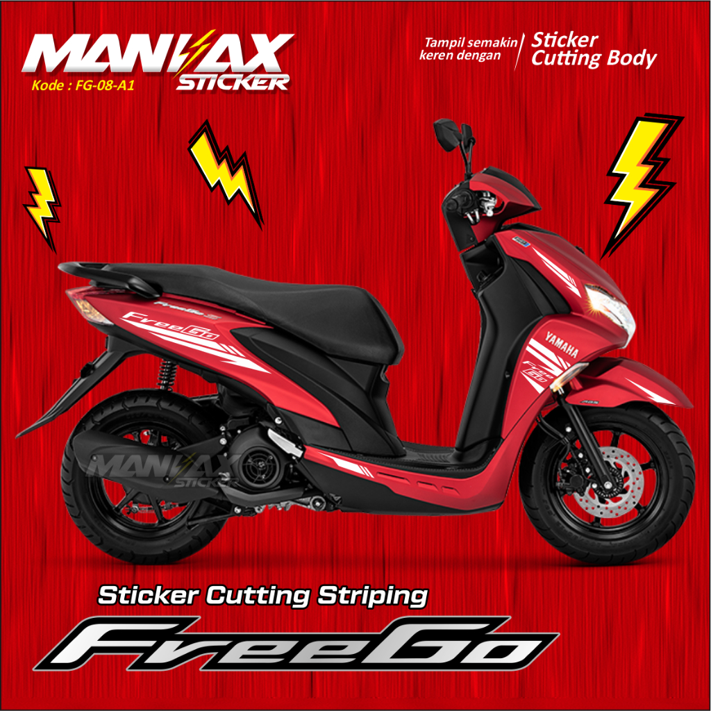 Sticker Striping List Variasi Yamaha Freego - Cutting Stiker Freego - Sticker Freego - FG08