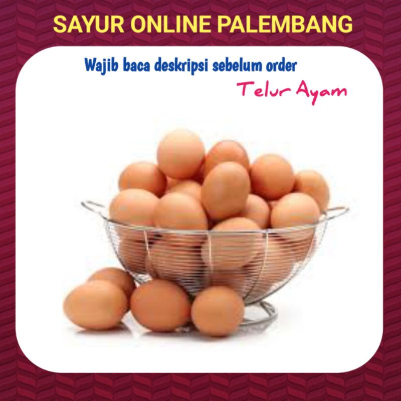 

Telur Ayam Negeri 500gram - Toko Sayur Sayuran Segar Palembang