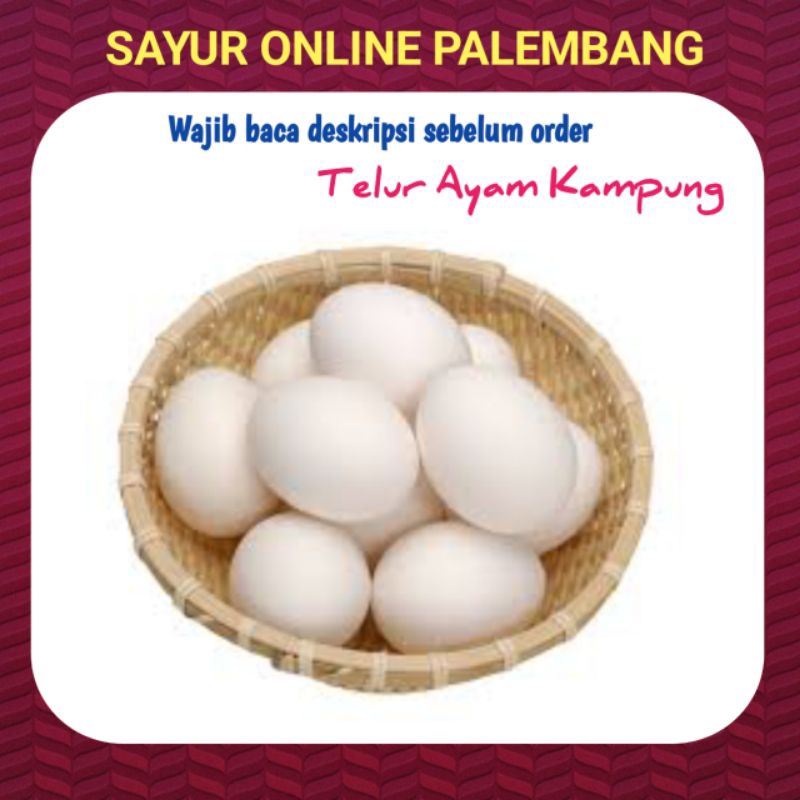 

Telur Ayam Kampung Per 4pc - Toko Sayur Sayuran Segar Palembang