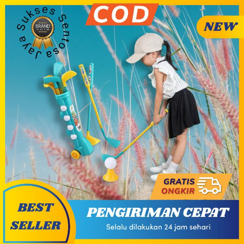 Mainan Edukasi Anak Golf Play Set - Bola Stik Golf Anak Olahraga