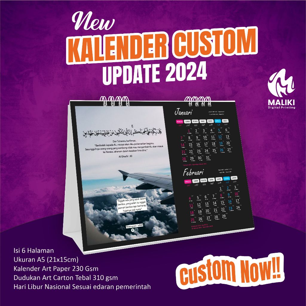 KALENDER MEJA / KALENDER DUDUK 2023 CUSTOM  MINIMALIST Modern