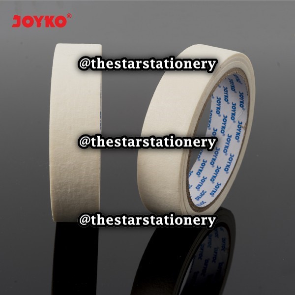 

(1 Biji) GROSIR Masking Tape Joyko 24mm x 20 M / Lakban Kertas Warna Cream Joyko 24 mm x 20 meter / Masking Tape Joyko 1 Inch x 20 Meter
