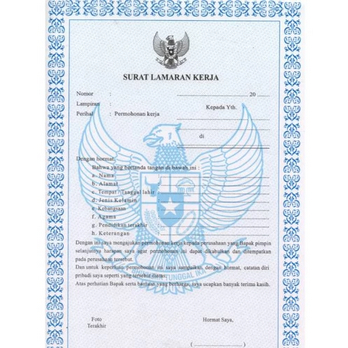 

Surat Lamaran Kerja / Kertas CV Lamaran Kerja