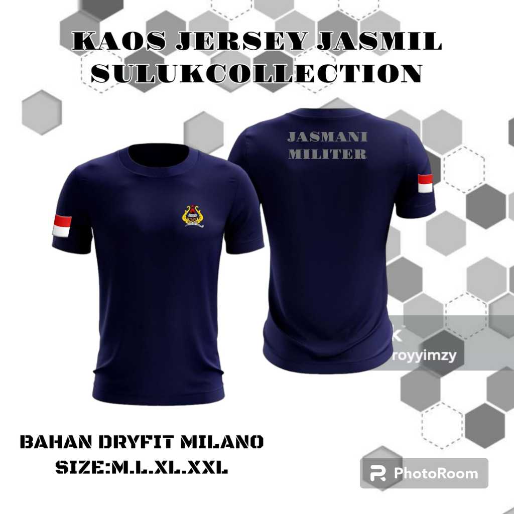 Kaos JASMIL Dryfit  Kaos Jersey jASMANI MILITER