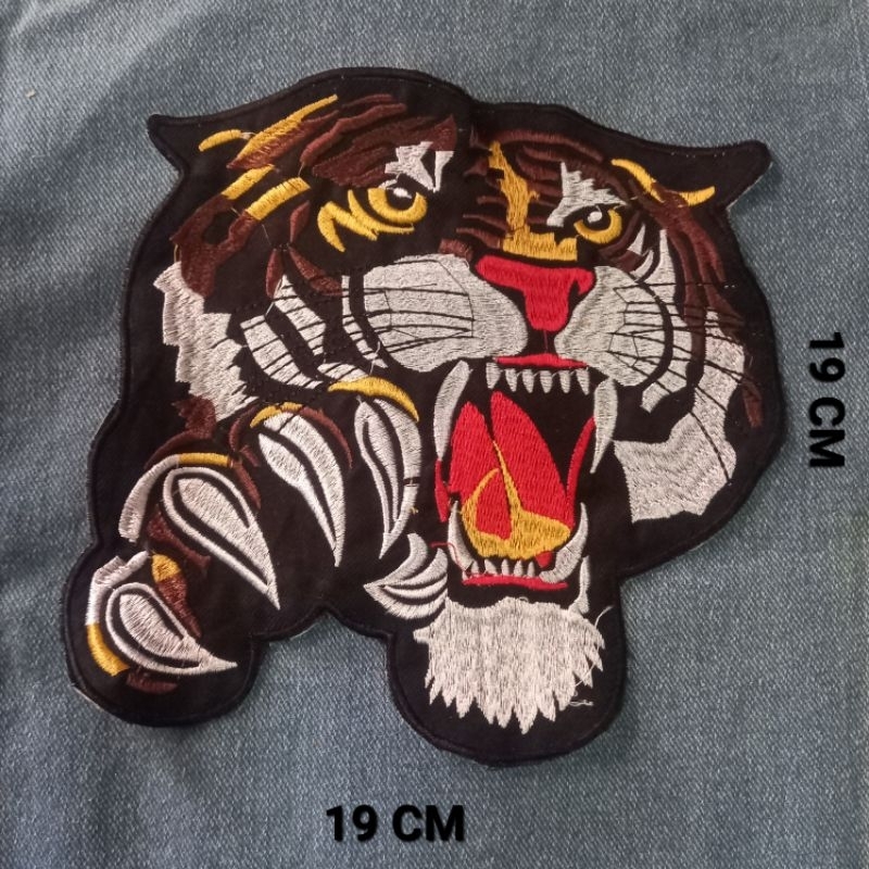BORDIR/EMBLEM MACAN HARIMAU CAKAR UKURAN BESAR