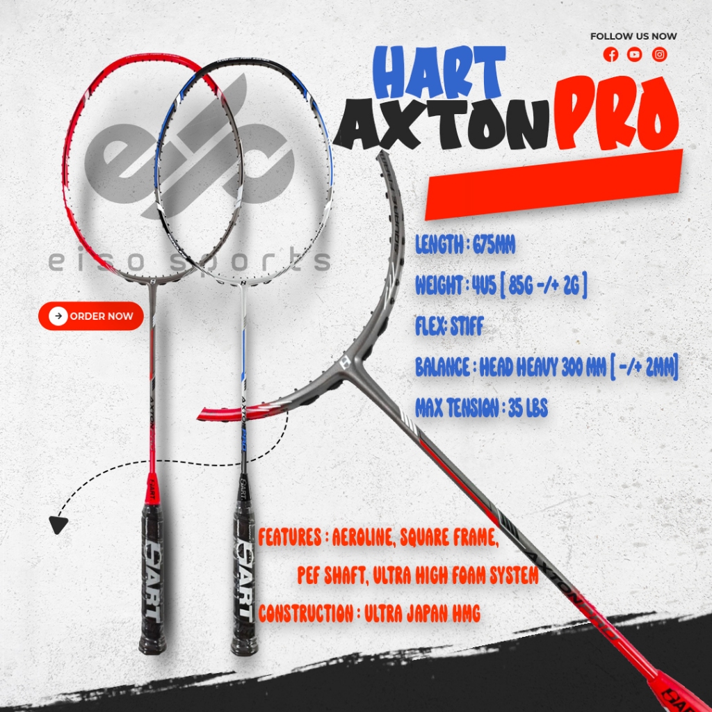 Raket Badminton Hart Axton Pro Bulutangkis