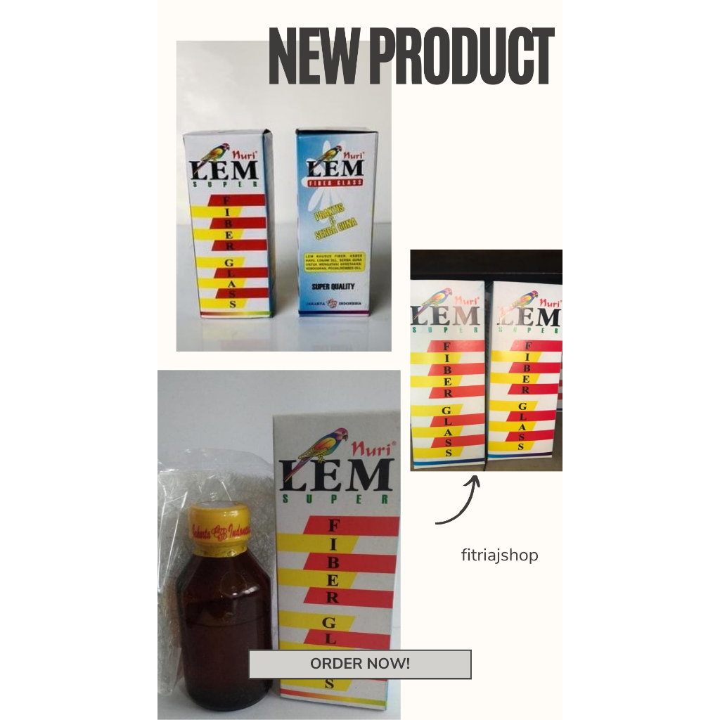 Lem Nuri Super Kuat / Lem Fiber Merk Nuri / Lem PVC Tangki