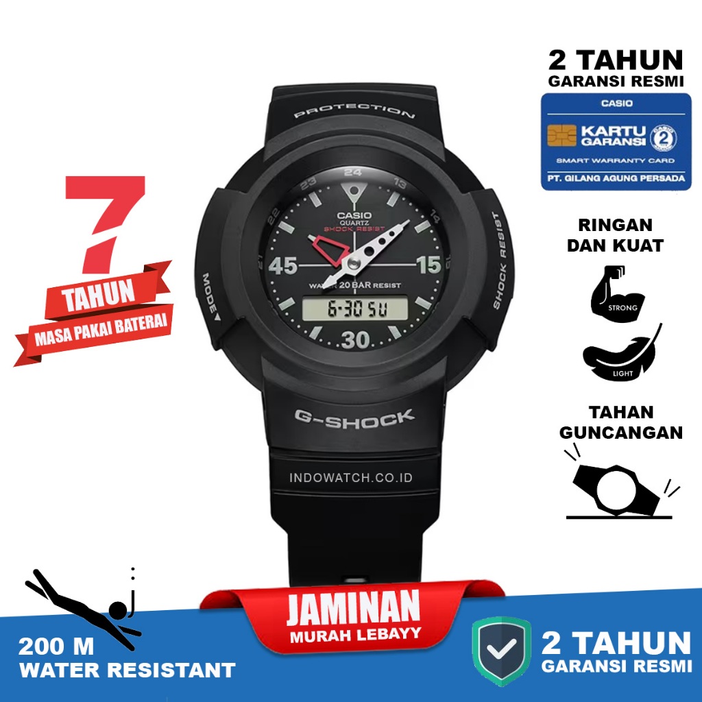 Casio G-Shock AW-500E-1E gshock g shock aw500 aw 500 original garansi resmi