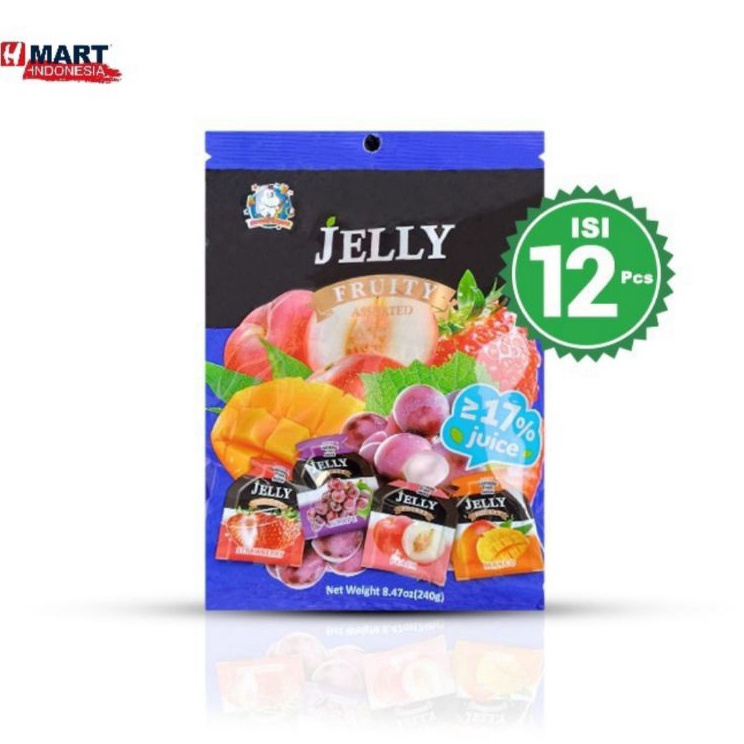 

Laris➫ ABC Jelly Pocket Fruity Assorted - Jeli Buah Aneka Rasa 240g Isi 12pcs B94 ✰