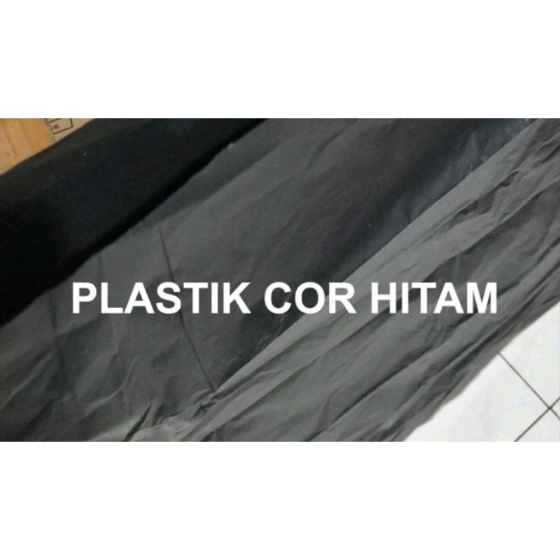 plastik cor hitam 1 bal plastik lapis cor jalan