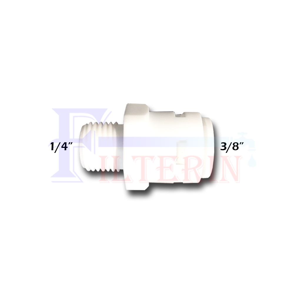 Fitting RO Socket 3/8" Selang - 1/4" Drat Luar