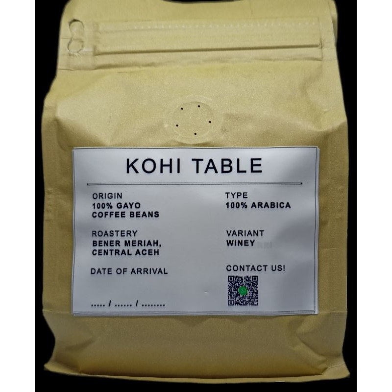 

100% Pure Biji Kopi Roasted Arabika Gayo Single Origin | Winey