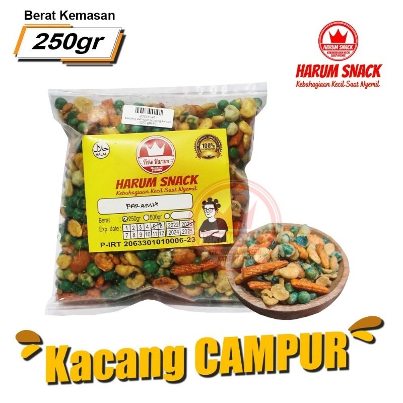 

KACANG CAMPUR KARA MIX 250 Gram [Harum Snack Official] SNACK KILOAN CEMILAN CAMILAN MAKANAN RINGAN