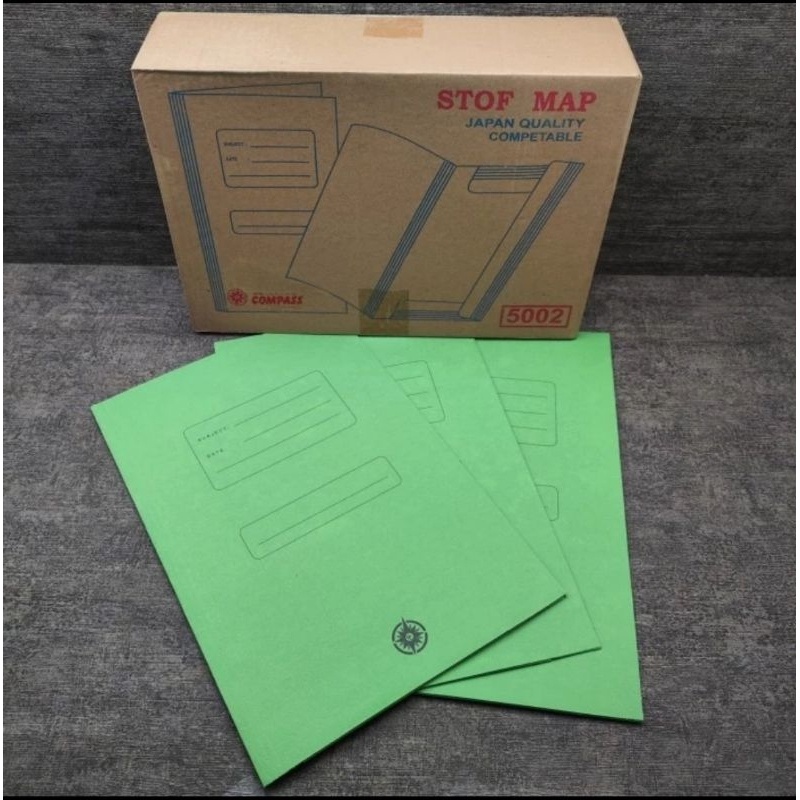 

Import Terlaris Stofmap New Compass Stopmap Kertas Buffalo ASLI bukan cetak Stof map 5002 Stop map 50pcs !