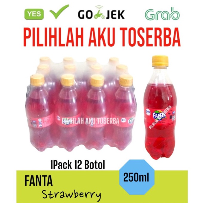 

Fanta Strawberry MINI Botol Pet Imut - ( HARGA 1 PACK ISI 12 ) cj7c9