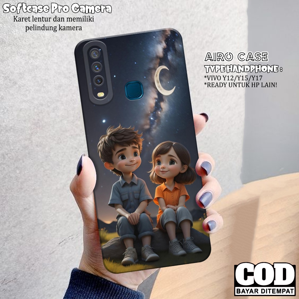 Casing Hp Vivo Y12 / Y15 / Y17 Terbaru - Fashion Case Kartun - Case Vivo Y12 / Y15 / Y17 - Soft Case