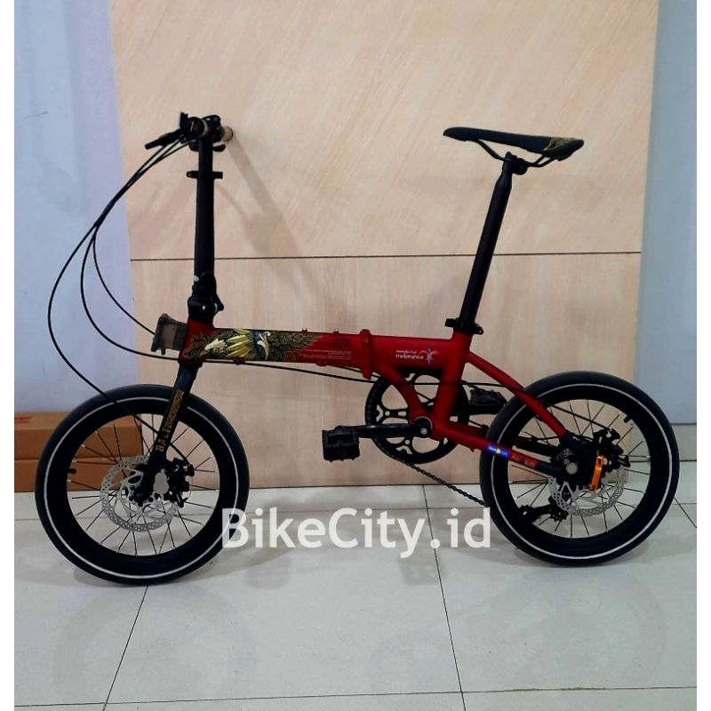 SEPEDA LIPAT ELEMENT FOLDX XLITE 16 INCH 8 SPEED EDISI BALI NEW