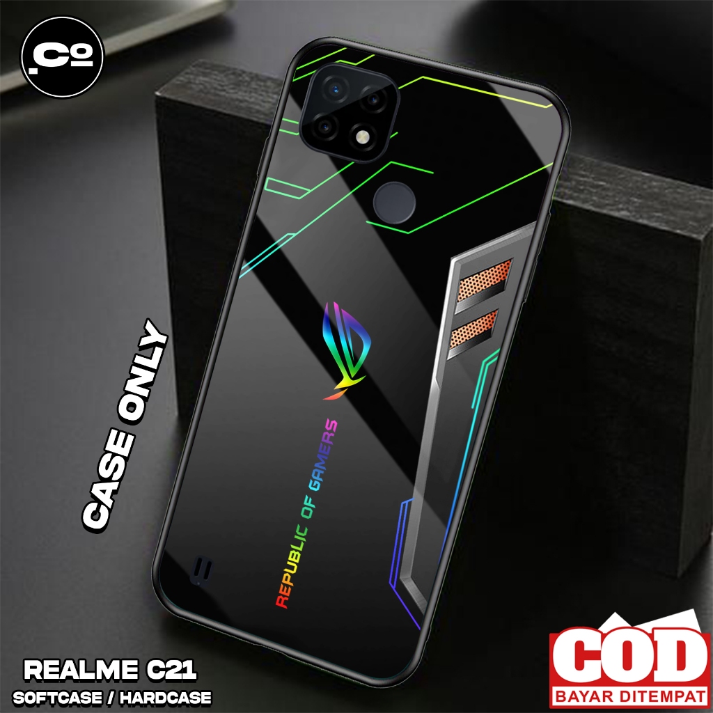 Case REALME C21 / REALME C21Y - Casing REALME C21 / REALME C21Y [ ROG ] Silikon REALME C21 / REALME 