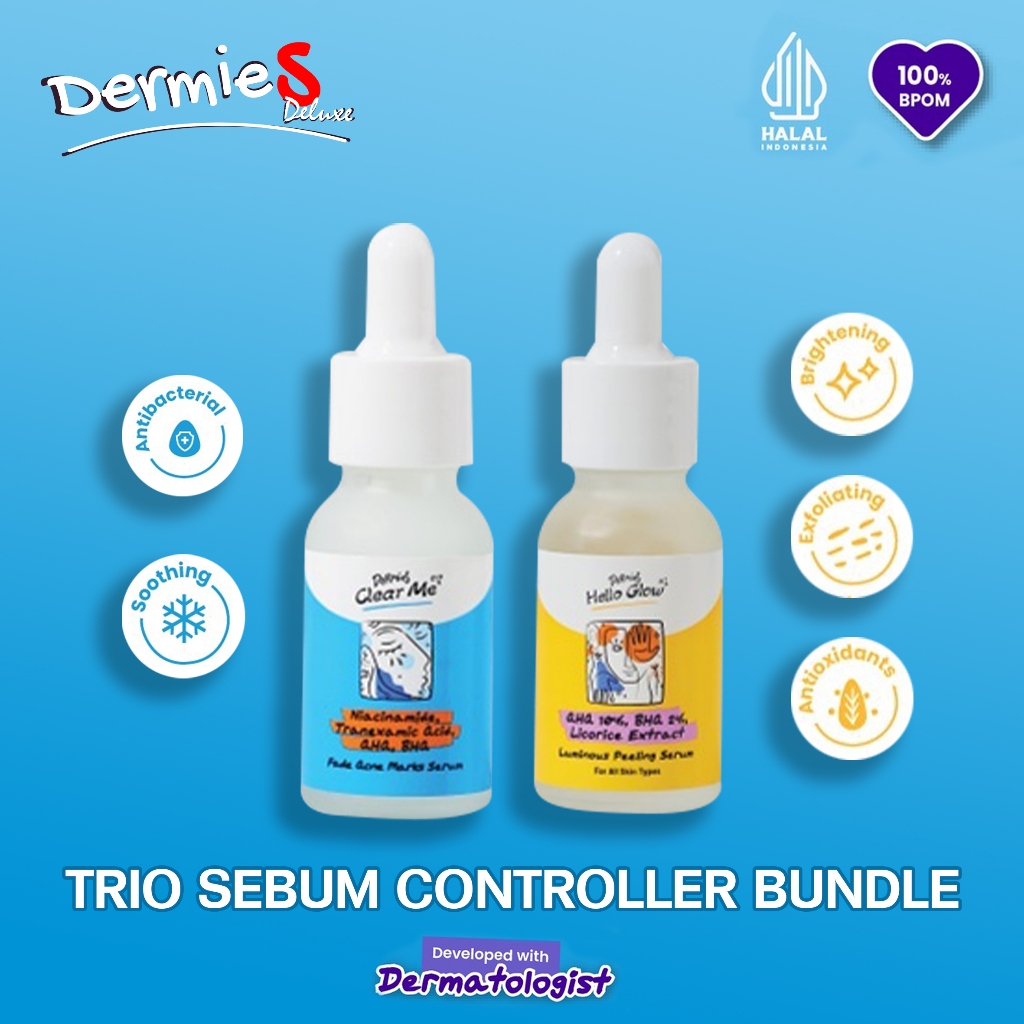 Dermies by ERHA Serum Fade Acne Marks + Serum Peeling - Serum Pudarkan Bekas Jerawat