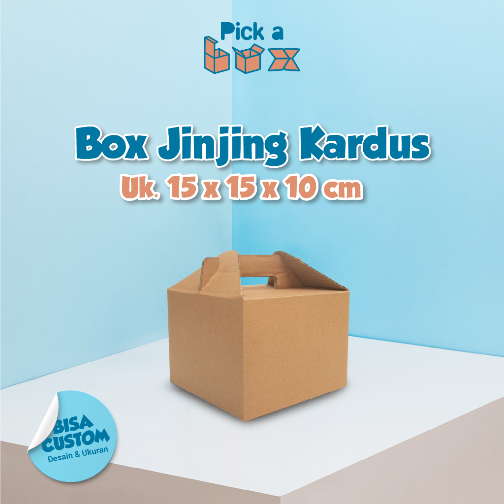 Gable Box Ulang Tahun Kardus Jinjing Souvenir