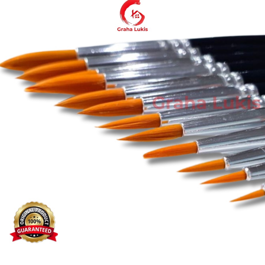 

[KODE DQ6KQ] KUAS LUKIS LYRA GIOTTO ART TAKLON BRUSH ROUND/ KUAS LYRA NYLON BULAT