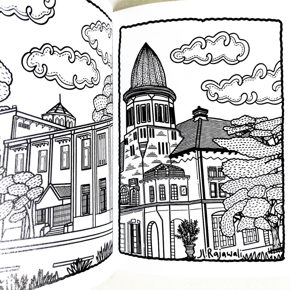 

DINART Zine Coloring A5 SET - Buku Mewarnai