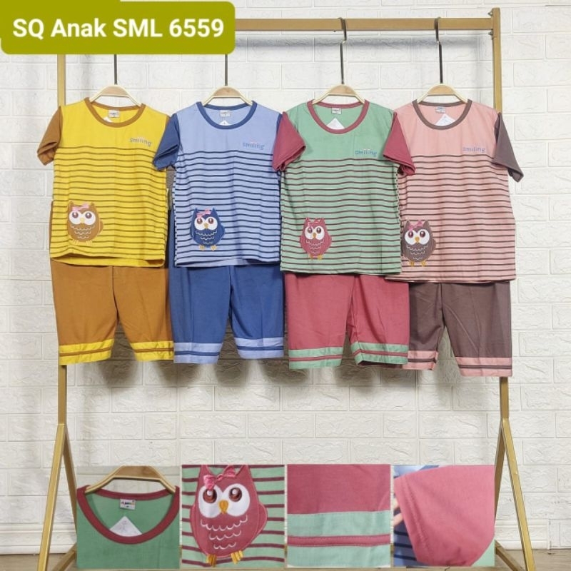 BAJU TIDUR 6559 BABYDOLL AMRO ANAK CELANA PENDEK SML