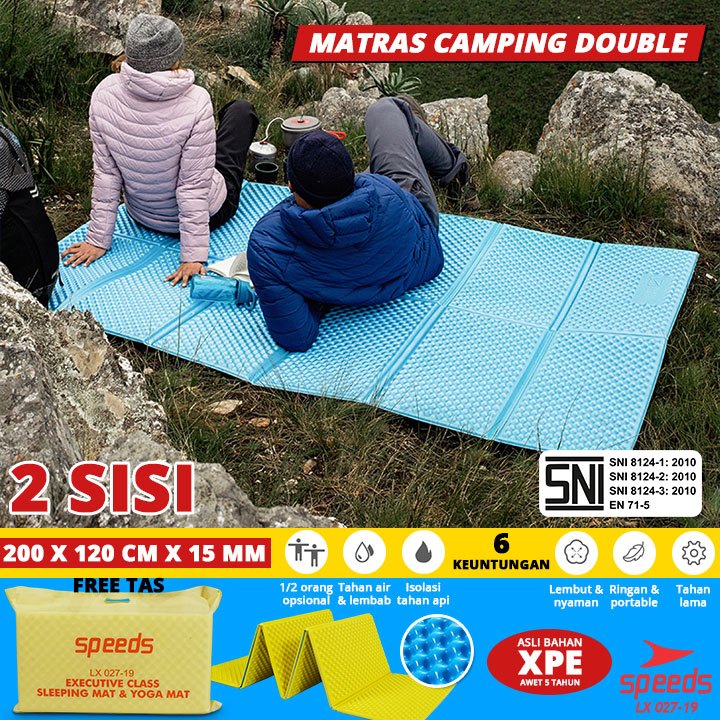 SPEEDS Matras Lipat Duduk XPE Polos Olahraga Yoga Playmat Playmate Baby Tebal Karpet Outdoor Matras