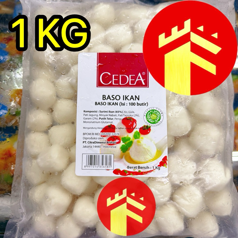 

CEDEA FISH BALL 1KG BAKSO IKAN CEDEA BASO IKAN CEDEA 1 KG