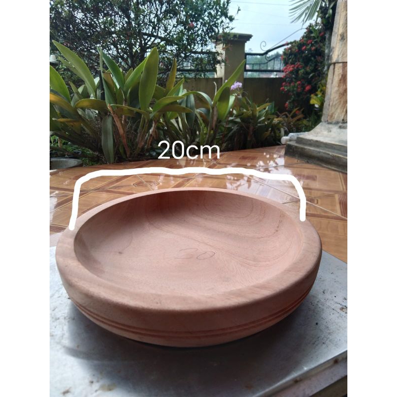 cowek terbuat dari kayu hutan asli Indonesia