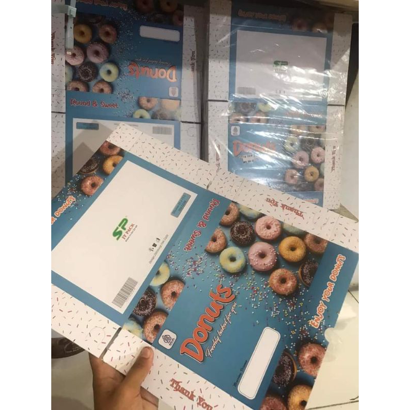 

kotak donat kecil uk 21 x 13,5/box donat