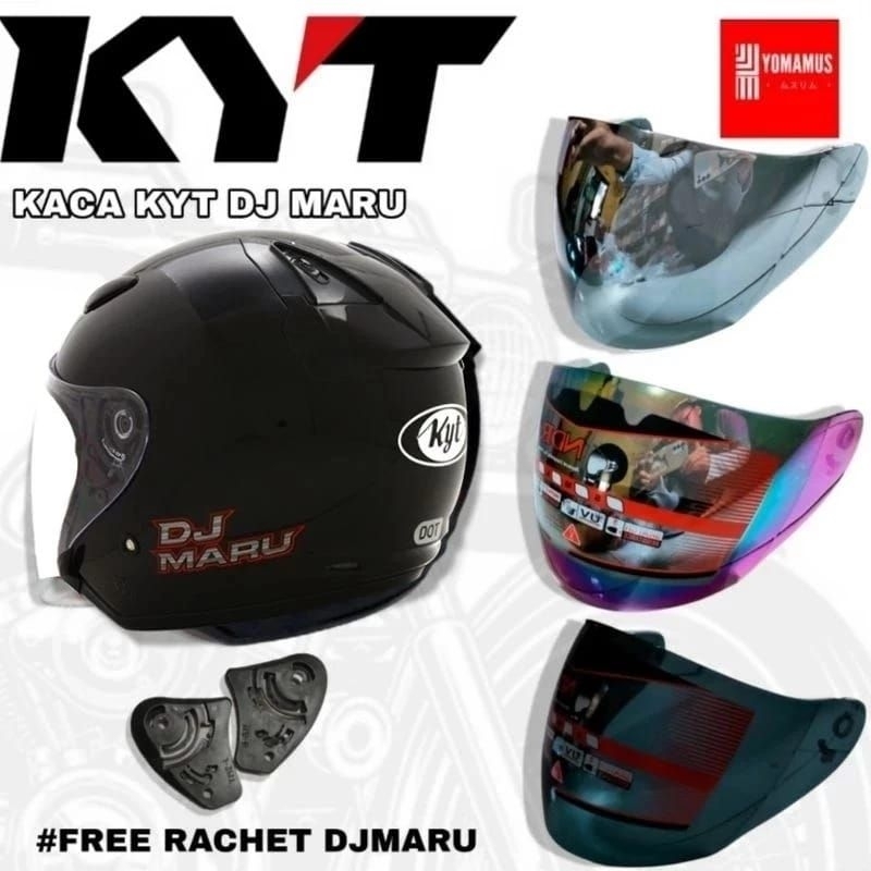KACA VISOR HELM CENTRO KYT DJ MARU / HELM INK CENTRO / HELM GIM / HELM GALAXY / HELM G2 CENTRO