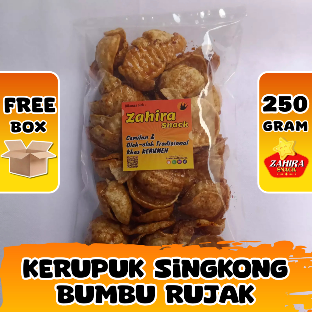 

Kerupuk Singkong Bumbu Rujak Pedas Manis 200gram