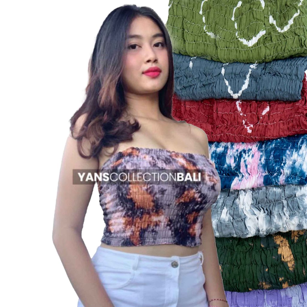 Yans ankin tieday kemben pantai Bali kerut inner