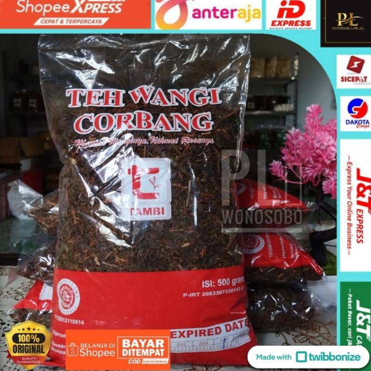 

[0ED75] TEH WANGI CORBANG | 1 KG | super hemat | Teh Tambi Wonosobo | Jasmine Tea | Teh Organik kualitas terjamin 76
