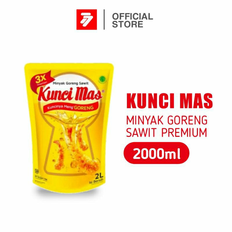 

✨COD✨ Kunci Mas Minyak Goreng Sawit Premium Refill Pouch 2 L 