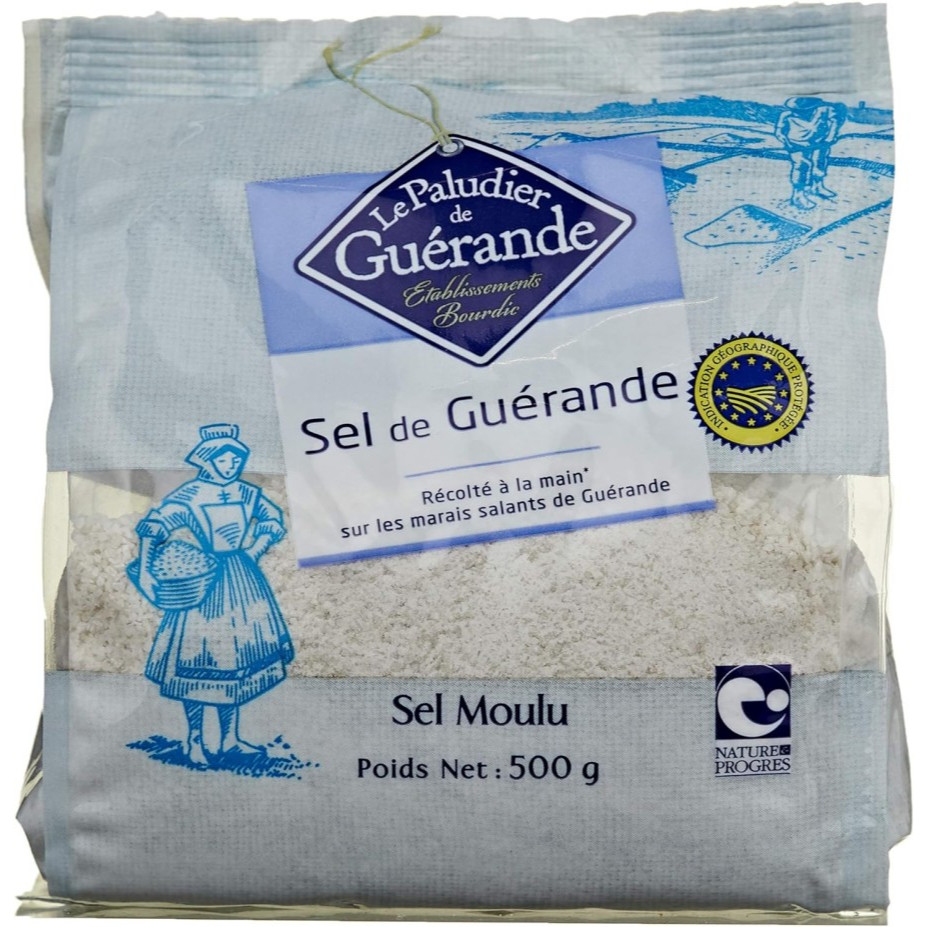 

Le Paludier Fleur de Sel Guerande Salt Sel Moulu Garam Laut France 500