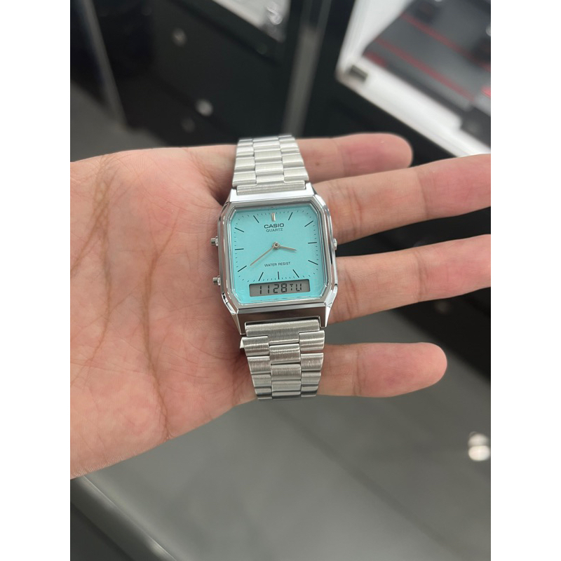 Jam Tangan Unisex Casio AQ-230A-2A2MQYDF / AQ-230A-2A2 Original