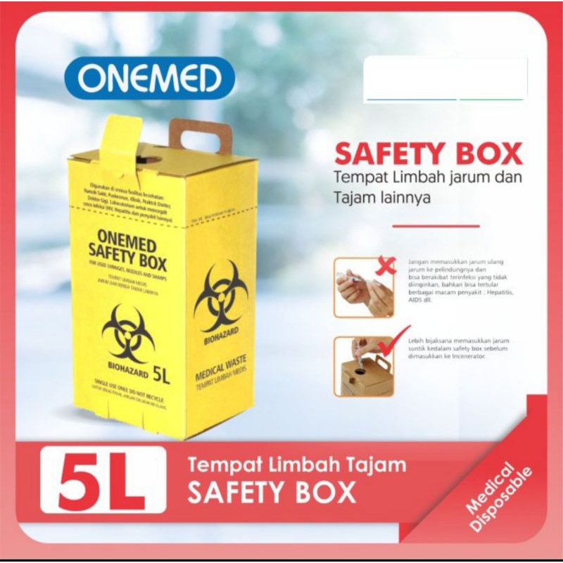 ONEMED Safety Box 5 Liter Tempat Sampah Medis